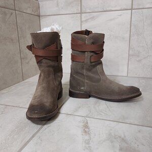 Frye Shirley Strappy Short Boots, size 5.5 M